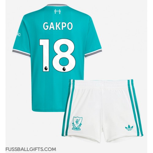 Liverpool Cody Gakpo #18 Fußballbekleidung 3rd trikot Kinder 2025-26 Kurzarm (+ kurze hosen)